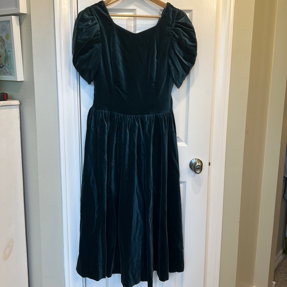 Vintage Velvet Laura Ashley Dress